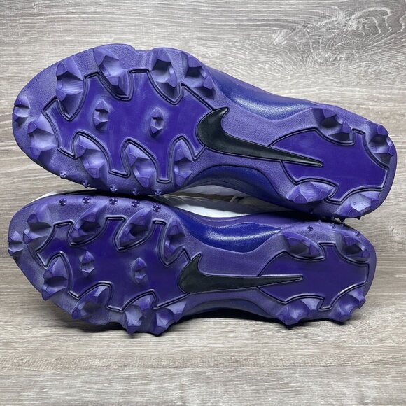 Nike Force Savage Pro 2 Shark Mens SZ 16 White Purple Football Cleats BV5448-103 - Picture 11 of 11